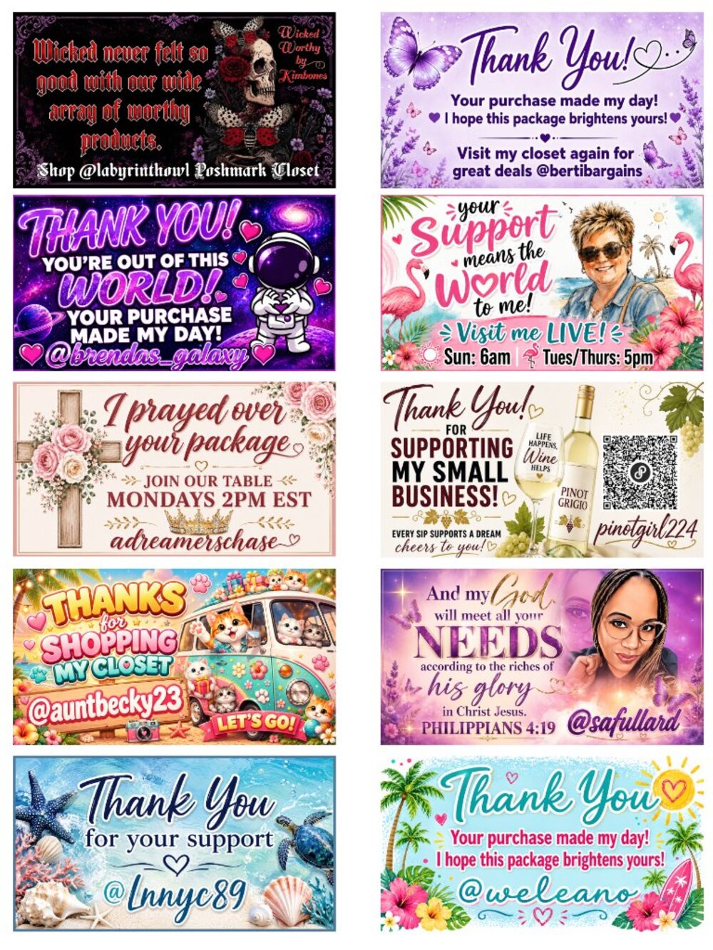 Customized Business Cards (15), Handmade - Picture 3 of 15